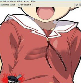photoshop衣服颜色选点