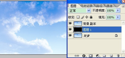 新建一层，填充黑色