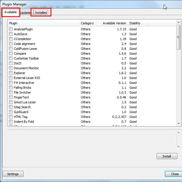 Notepad++插件怎么安装